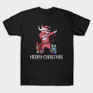 Christmas Dabbing Ox T-Shirt